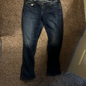 Silver Jeans Women's Deep blue Straight Leg Jeans